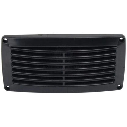 Plastic Tapered Edge Louvre Vent 203x103mm for Boat/Caravan/Camper Black