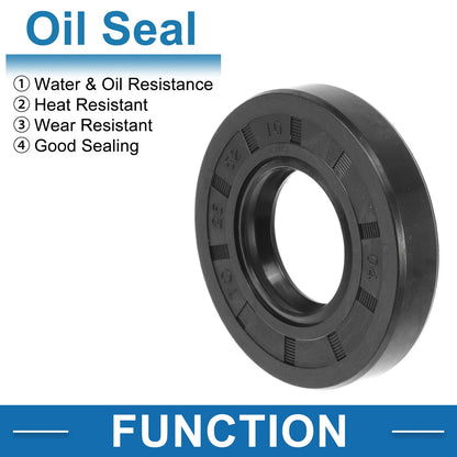 Oil Seal / 25x52x10mm / Seal Ring Rotary Shaft Nitrile Rubber 5 Pcs