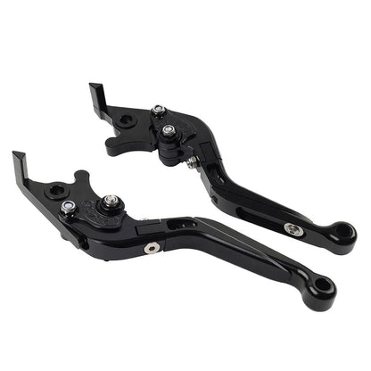 Black Extendable Brake Clutch Levers for Kawasaki Ninja 650R ER6F ER6N (2006-2018)