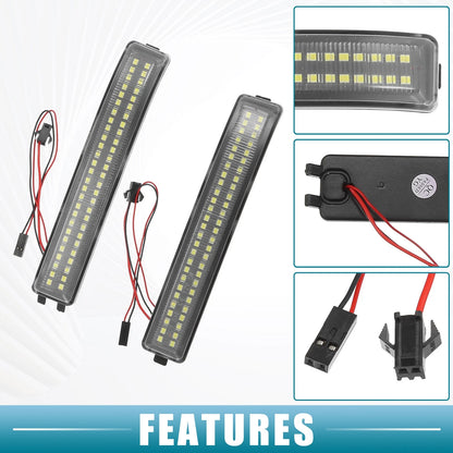 Yellow White Side Mirror Turn Signal Lights for Ford (2009-2014)
