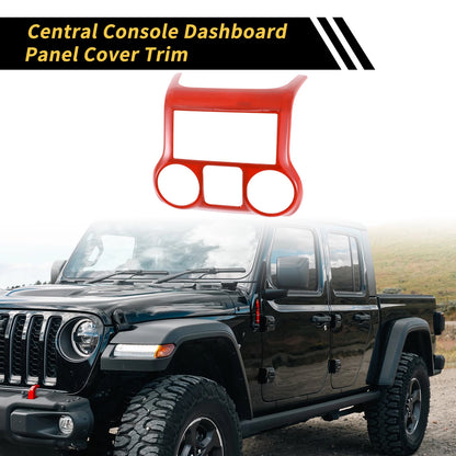 Central Console Dashboard Trim for Jeep Wrangler JK JKU (2011-2017) Red