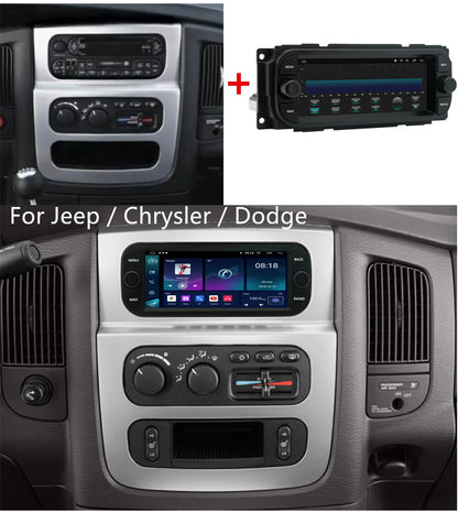 6.8" Android Stereo Radio GPS Navigation for Dodge Chrysler Jeep (2017-2023)