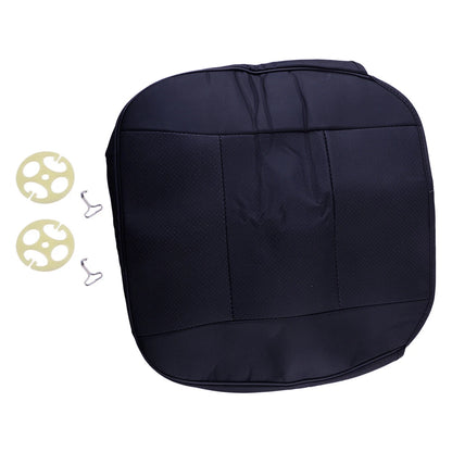 Black Front Driver Seat Button Cover Cushion Protector for Universal Fit