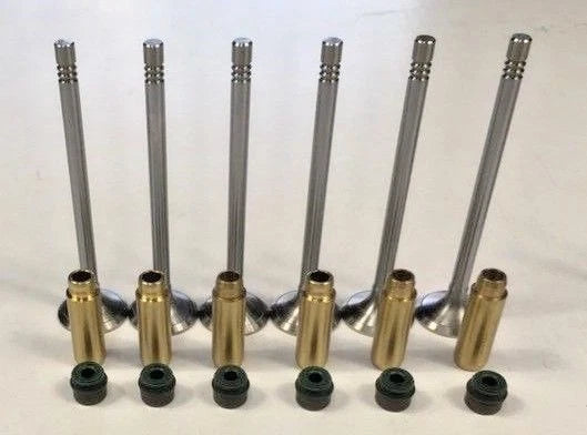 GUIDES EXHAUST VALVES STEM SEALS 6x for VW Polo Fabia Praktik Ibiza 1.2 12V