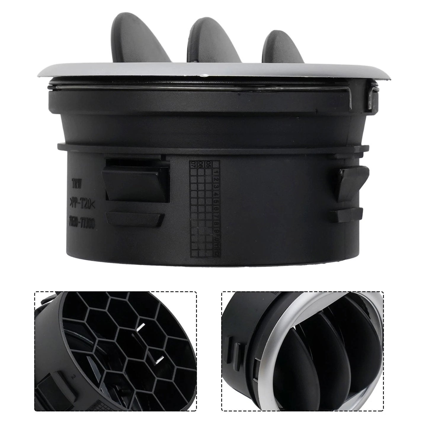 Black Plastic Air Vent Replacement for Lifan 320 Air Conditioning Outlet