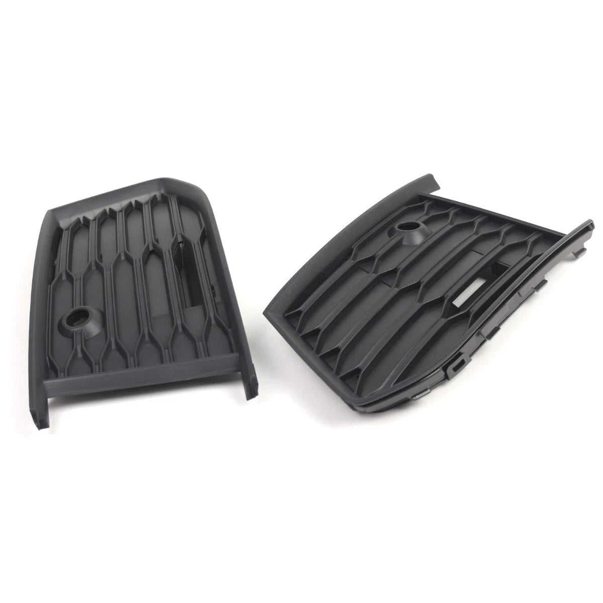 Pair Black Bumper Lower Side Grill Cover for Audi A6 S Line S6 (2019–2024)