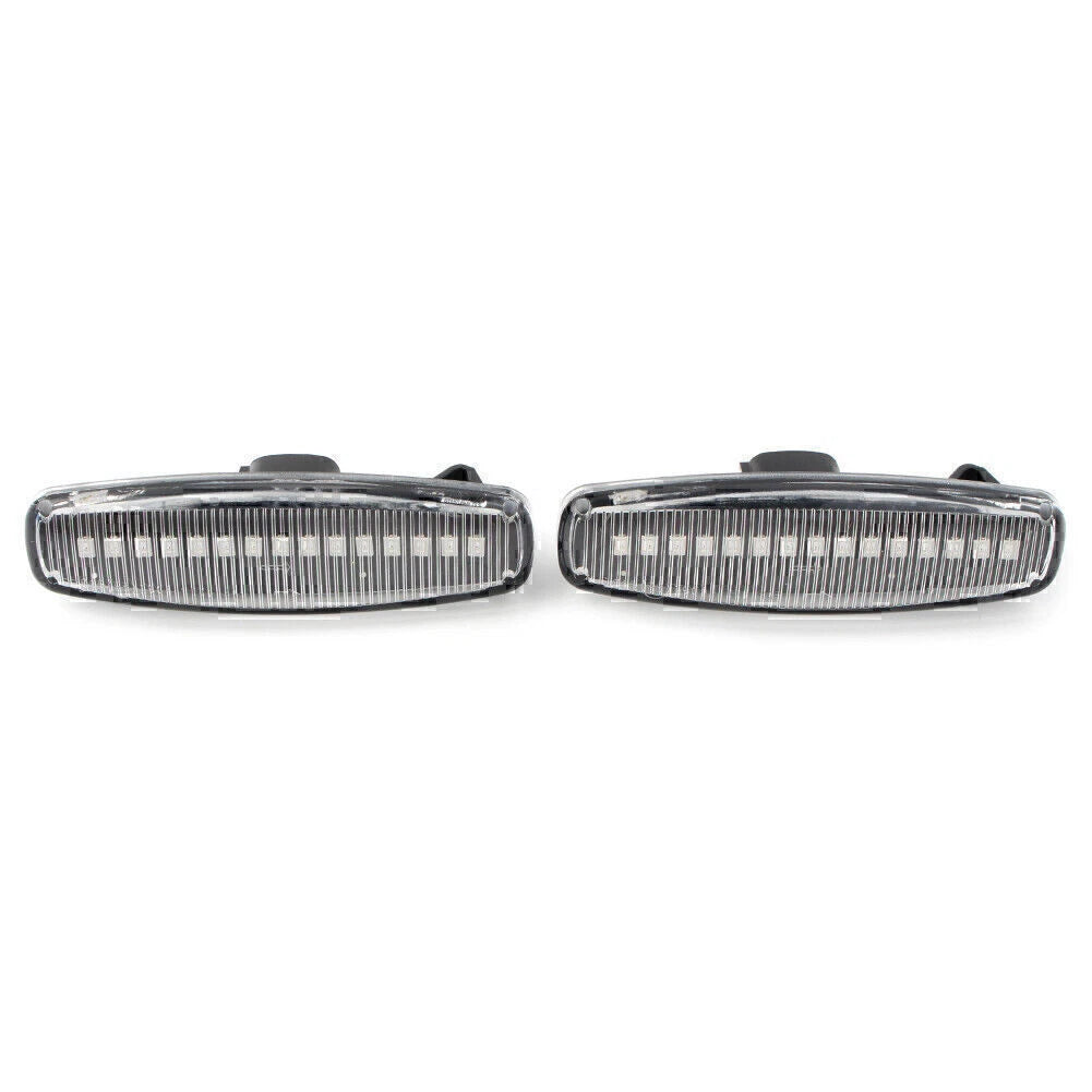 Clear LED Sequential Side Marker Lights for Infiniti EX25 M35 Q60 Q70 QX50 (2008-2020)