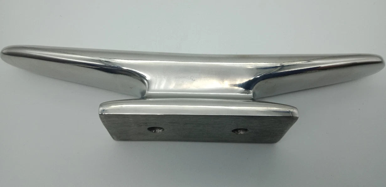 Boat Cleat Narrow Base 316 Polished Stainless Steel 150mm Heavy Duty