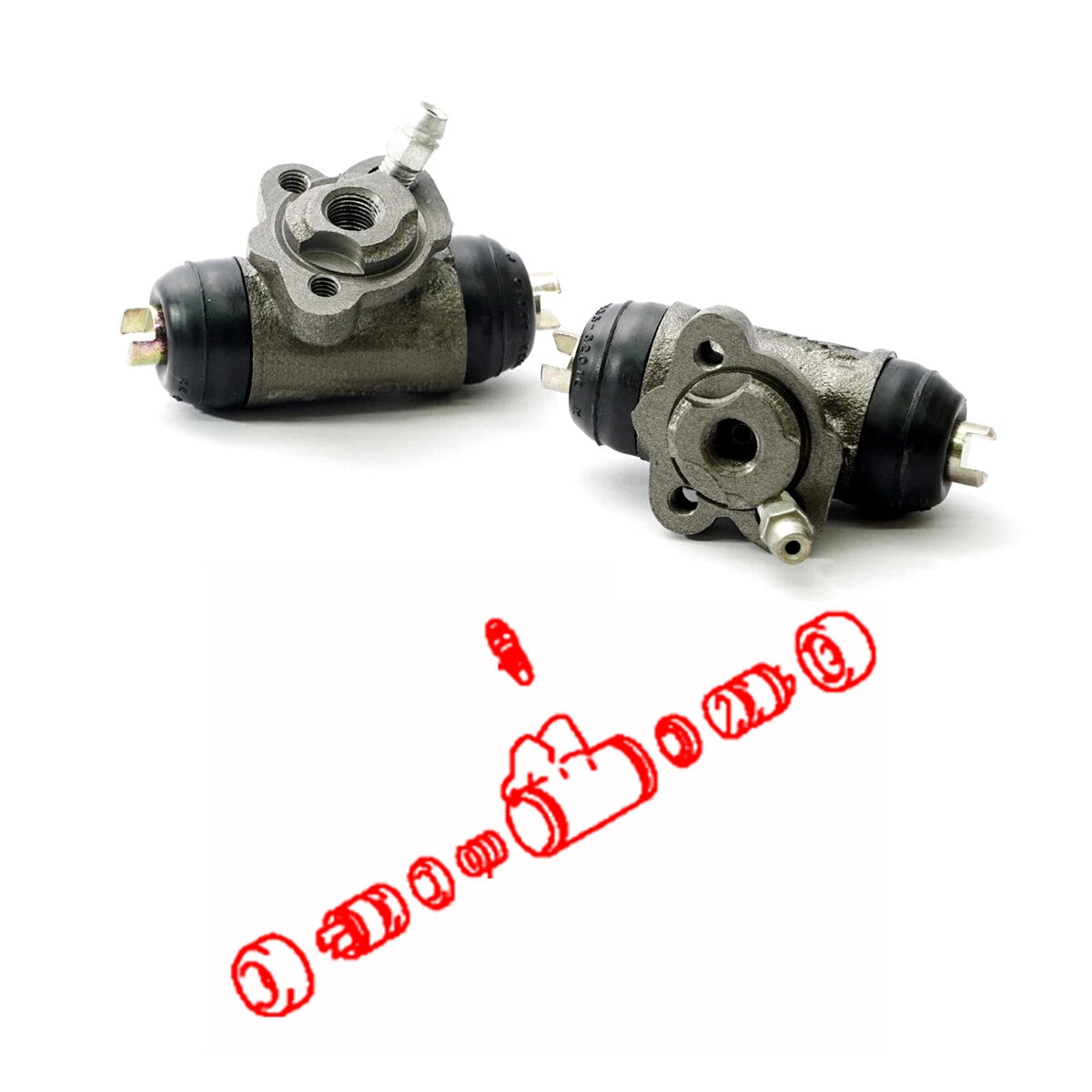 Rear Wheel Brake Cylinder Set for Toyota Corolla Sprinter Carib 1995-2002