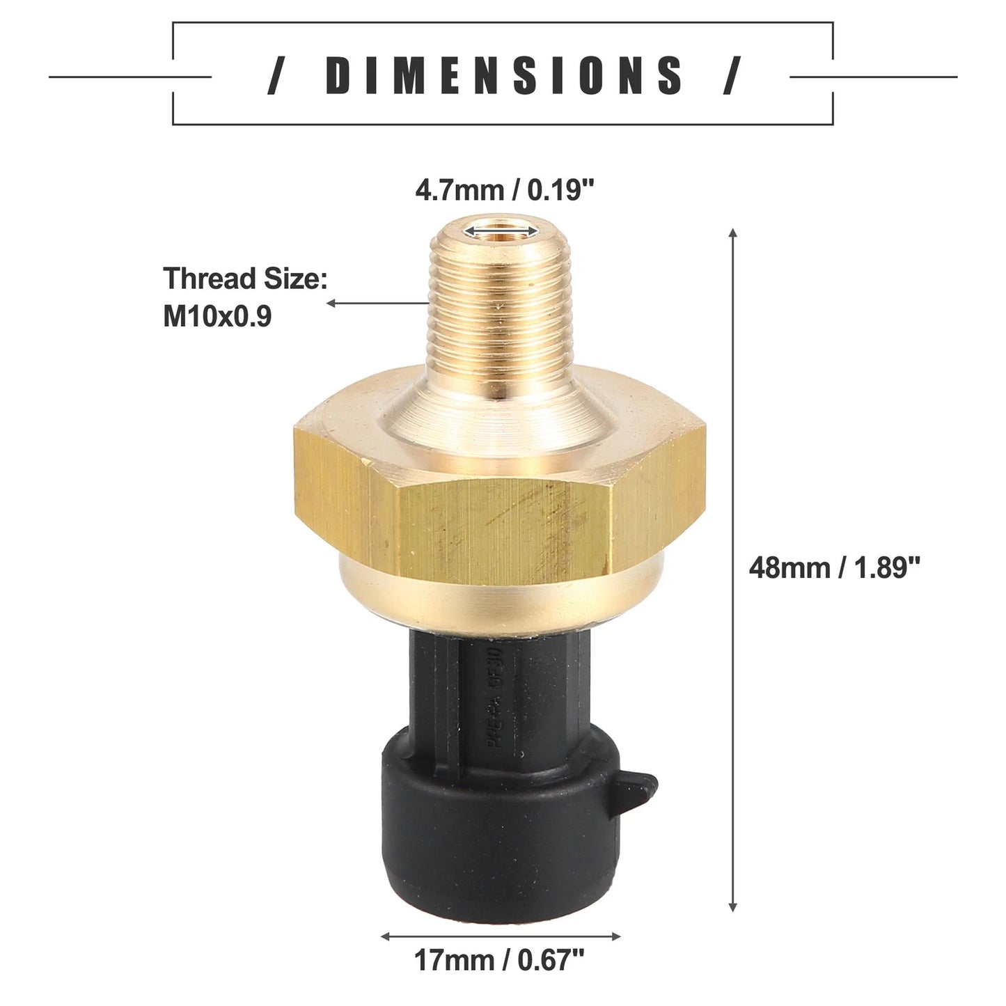 Exhaust Back Pressure Sensor for Ford F-350 Super Duty 6.0L 7.3L Diesel (2003-2007)