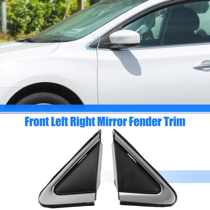 Front Left Right Mirror Corner Triangle Covers for Nissan Sentra
