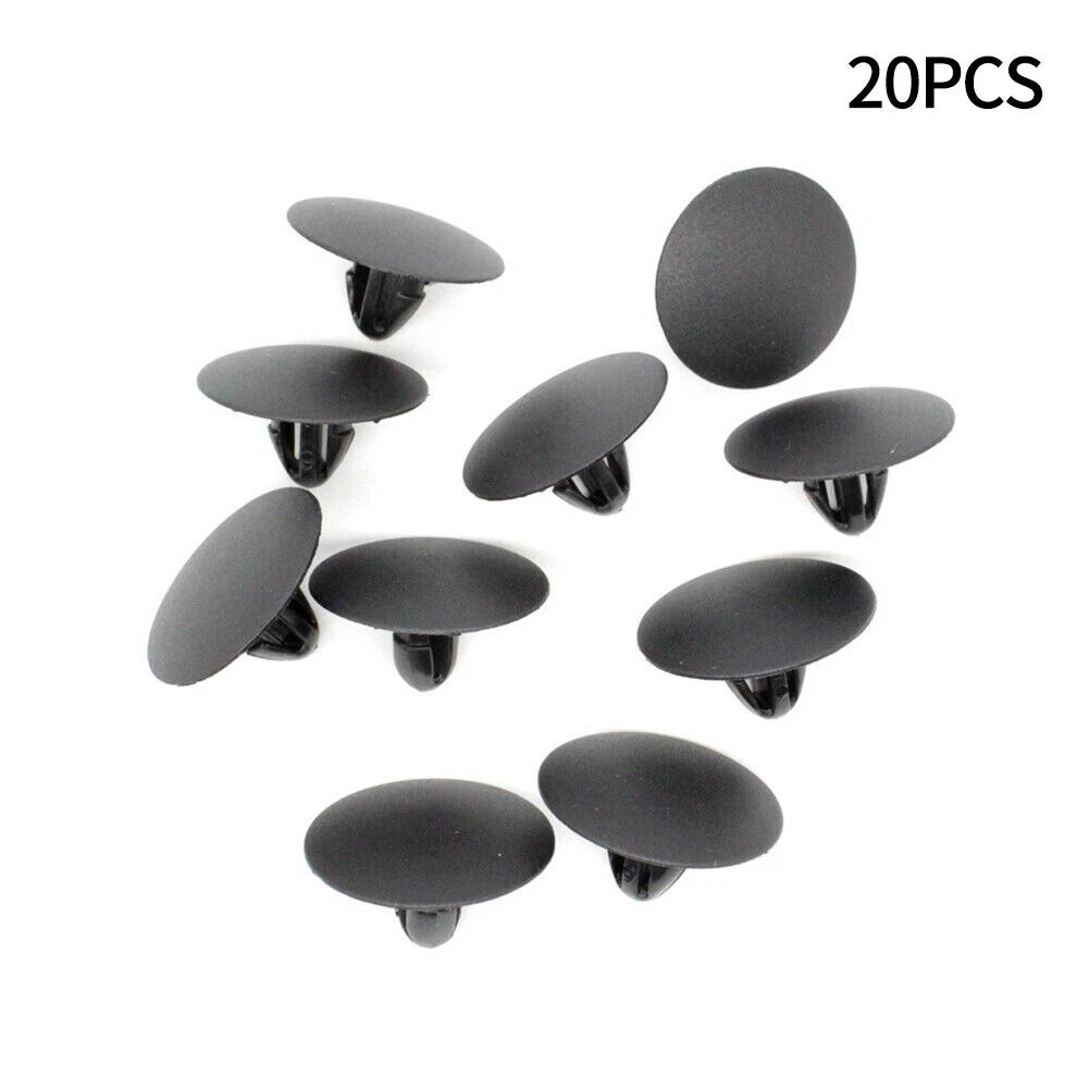 20 x Black Nylon Clips