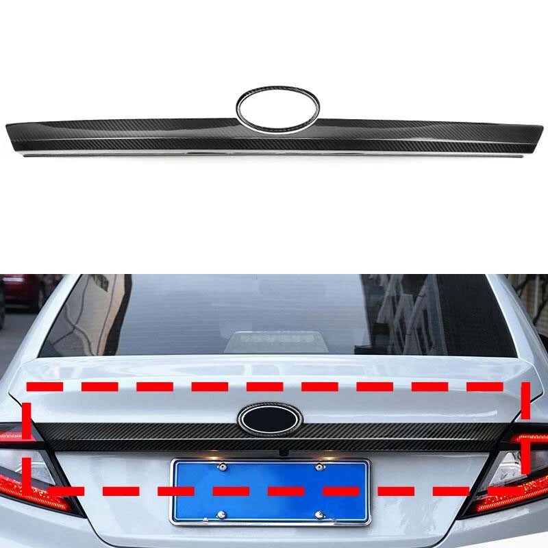 Real Carbon Fiber Rear Tailgate Pull Handle Cover Trim for Subaru WRX 2022-2023