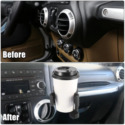 Cell Phone Mount Holder Drink Cup Bracket for Jeep Wrangler JK JKU (2012-2018)