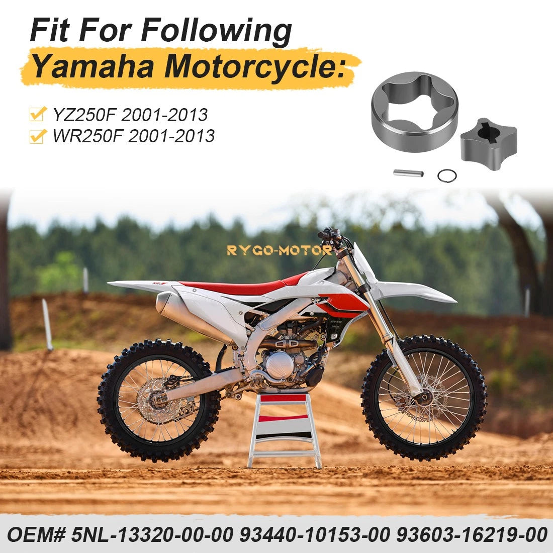 Oil Pump Rotor Set Assembly for Yamaha YZ250F WR250F (2001–2013)