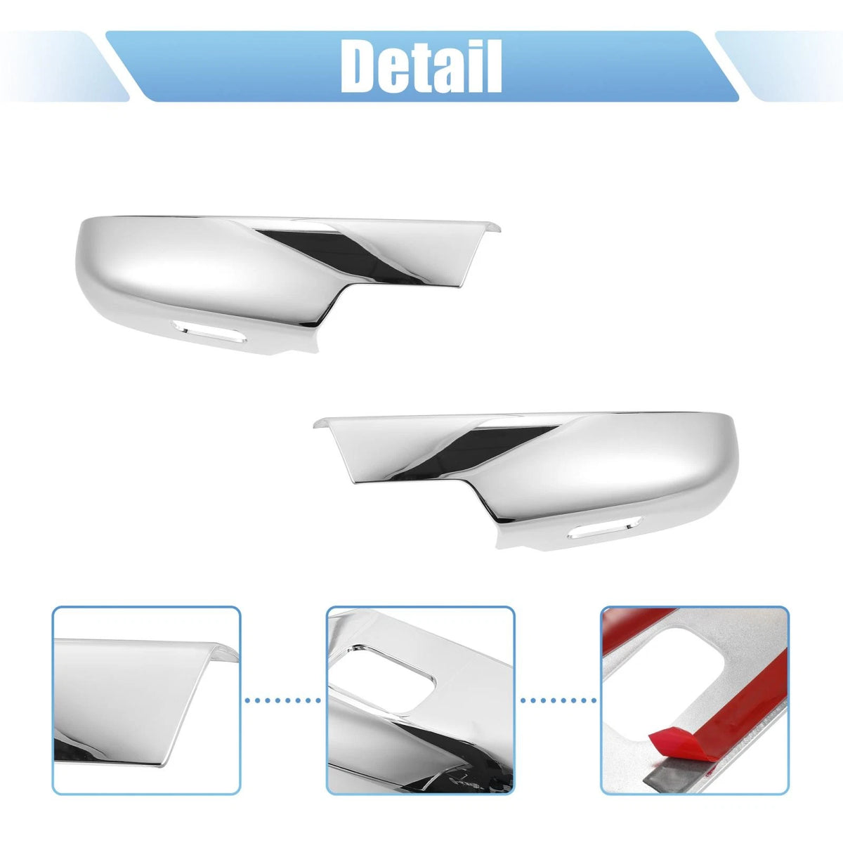 Chrome Plated Lower Mirror Cover Caps for Chevrolet Suburban 1500
