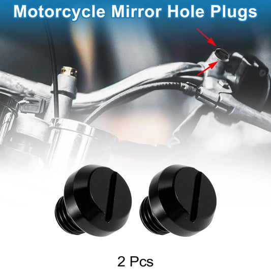 Motorcycle Mirror Hole Plugs Left Hand M10x1.25 for Motorcycle