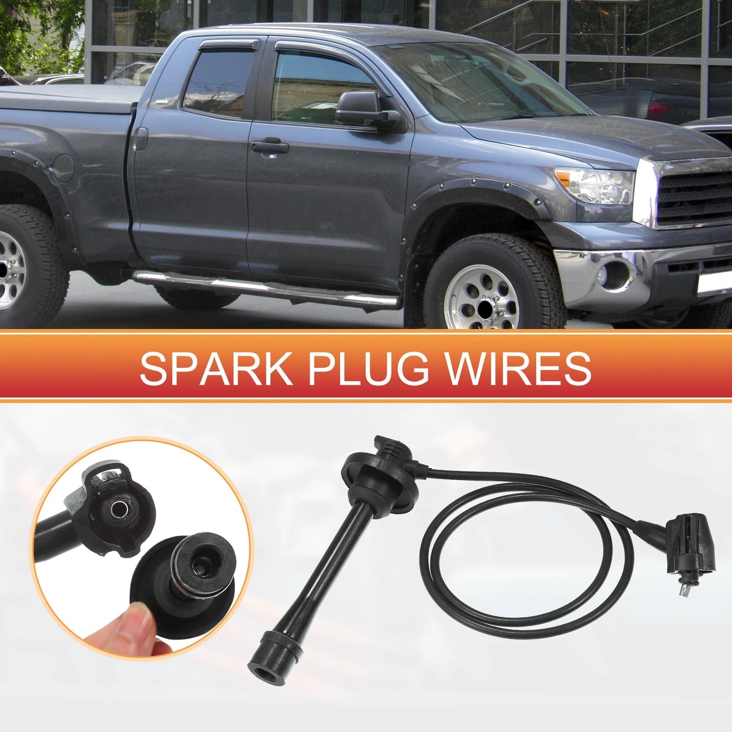 3pcs Spark Plug Wire Ignition Cable for Toyota Tundra (00-04)