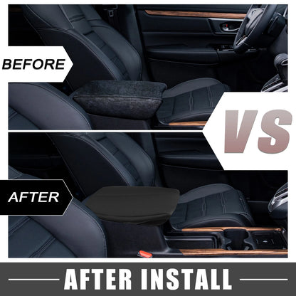 Car Center Console Armrest Cover Trim for Honda Accord (2008-2012) Black