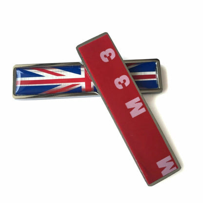 Stainless Metal Union Jack Car Side Fender Sticker Emblem fit for Range Rover