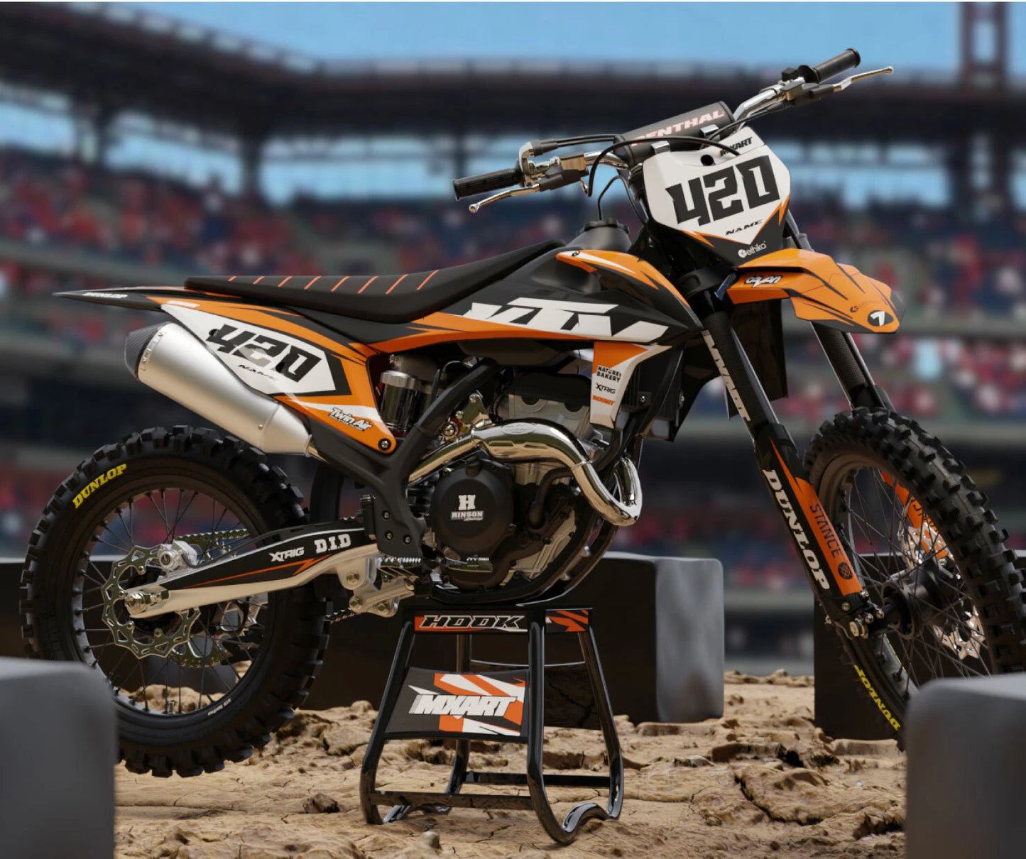 KTM SX Graphics Decal Stickers HOOK Style (2003-2004)