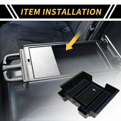 Center Console Organizer Tray for Chevy Silverado (2020-2023) Black Blue