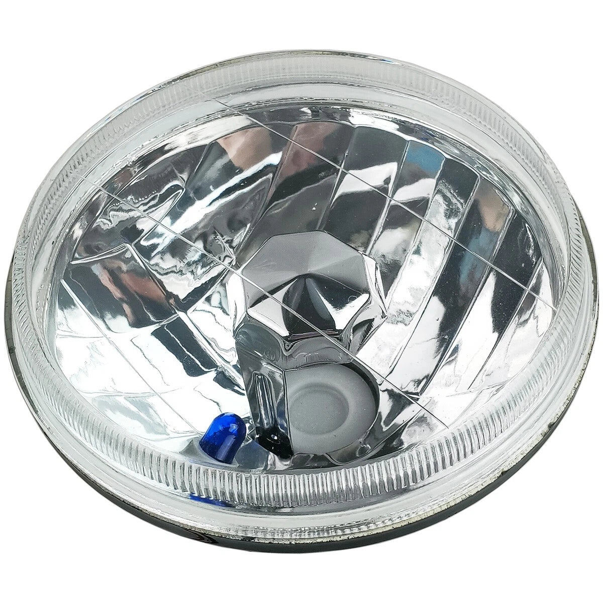 4 x 5.75" Round Diamond Cut Lens for Headlights (Fits Make & Model)