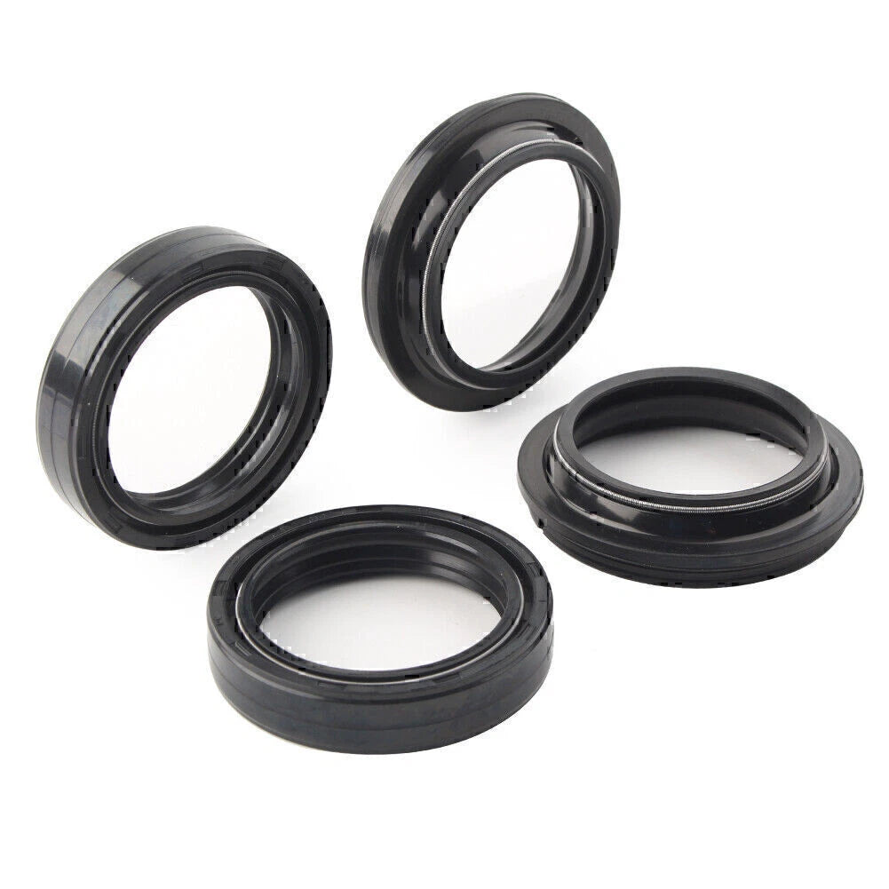 4 x Black 43X54 Motorcycle Front Fork Damper Shock Absorber Seal for Bike