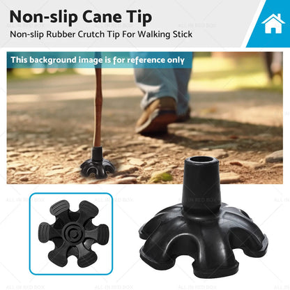 19mm Non-slip Rubber Tripod Cane Tip for Walking Stick
