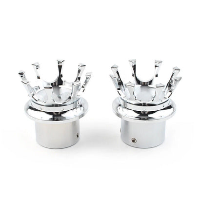 Front Axle Nut Cover Silver Bolt Cap for Harley XL 1200 Dyna Touring (2004-2023)