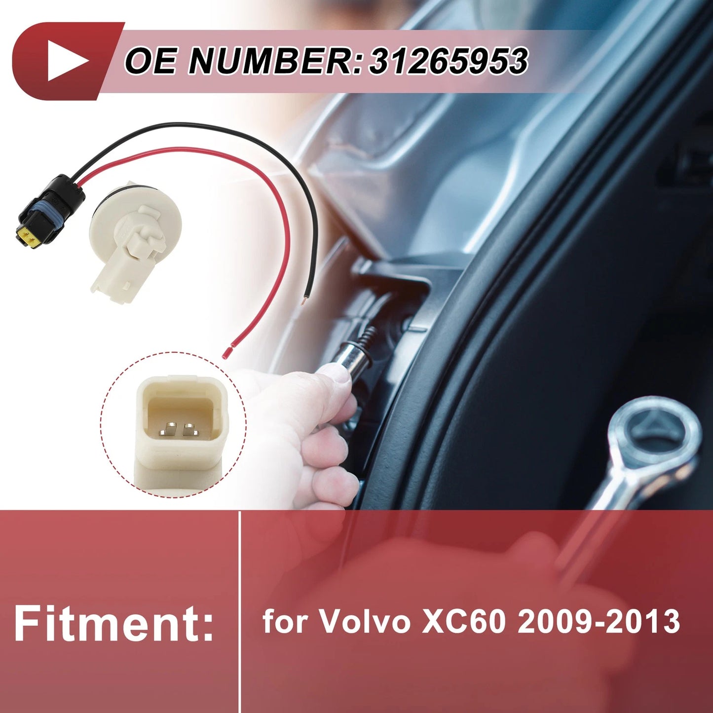 Rear Fog Light Socket Wiring for Volvo XC60 (2009-2013)