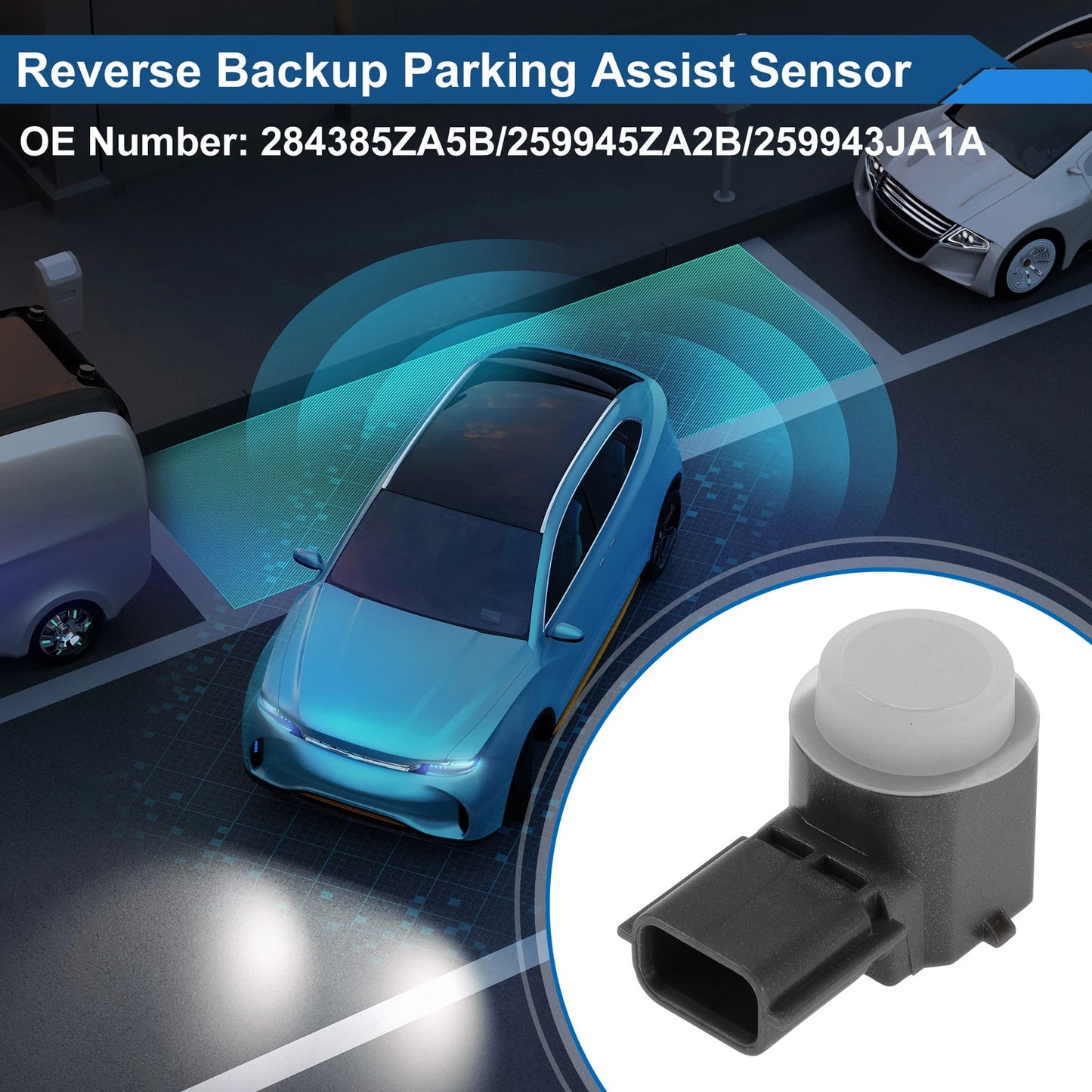 Reverse Backup Parking Sensor for Nissan Armada (2017-2022) - White 1 Pc