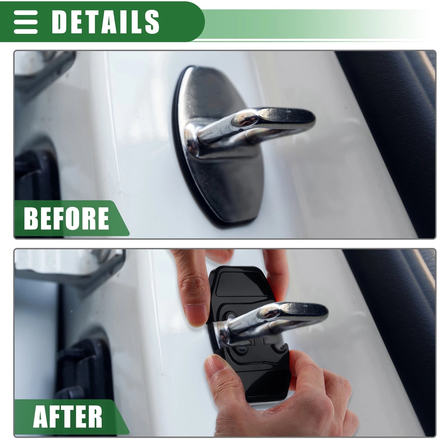 4 x Car Door Latch Lock Covers for BMW 1 Series 2 Series (2011-2020)