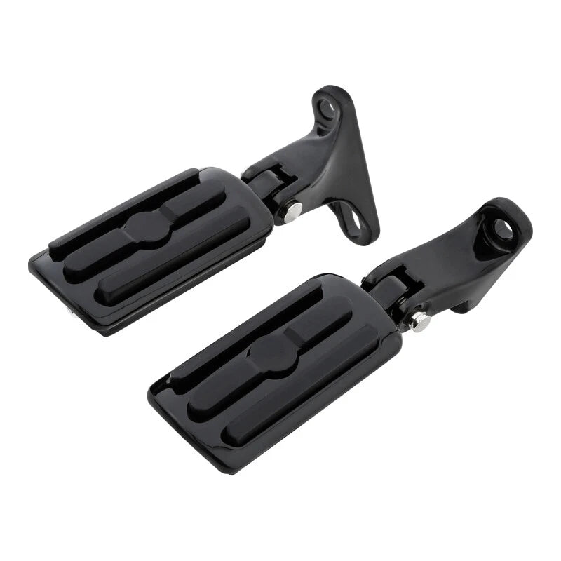 Black Rear Passenger Footpegs for Harley Street Glide (1993-2025)