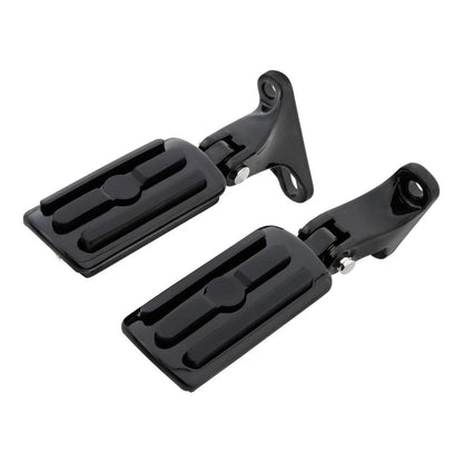 Black Rear Passenger Footpegs for Harley Street Glide (1993-2025)