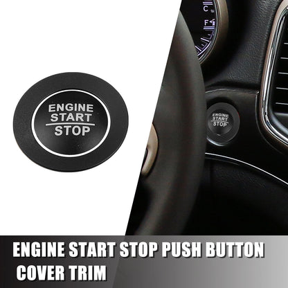 Engine Start Stop Button Cover Trim for Jeep Cherokee, Dodge (2014-2023)