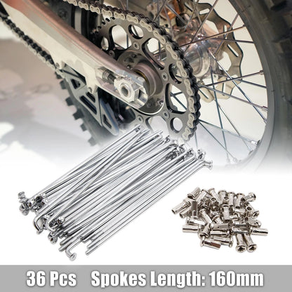 Wheel Spokes / 36pcs 4mm Dia 170mm Length / for Motorcycle