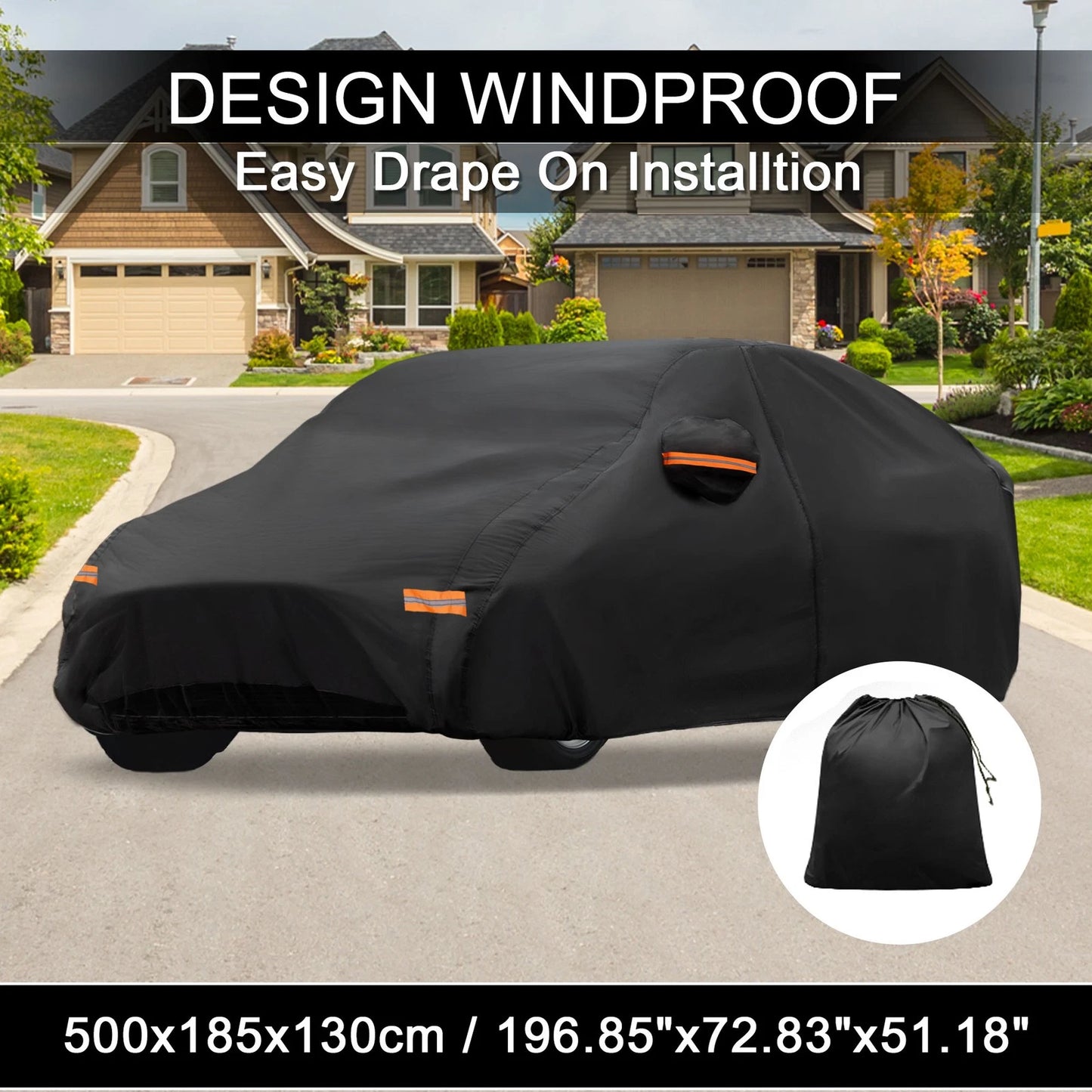 Waterproof 210D-PU Car Cover for Kia K5 (2021-2023)