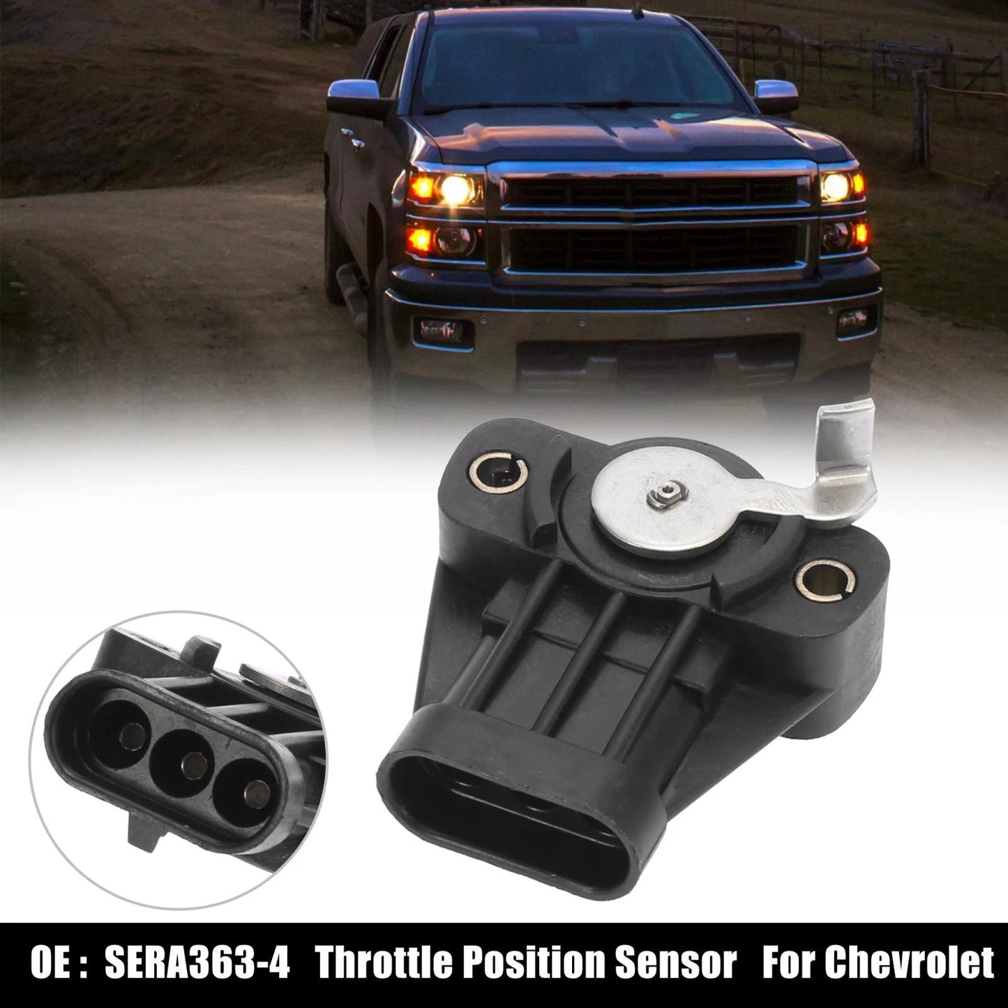 Throttle Position Sensor Black for Buick GM