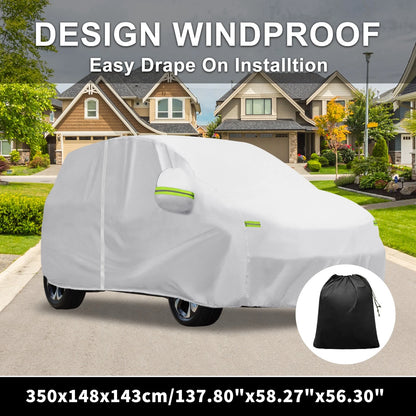 Waterproof Car Cover for Honda N-WGN Silver Tone 350x148x143cm (2013-2023)