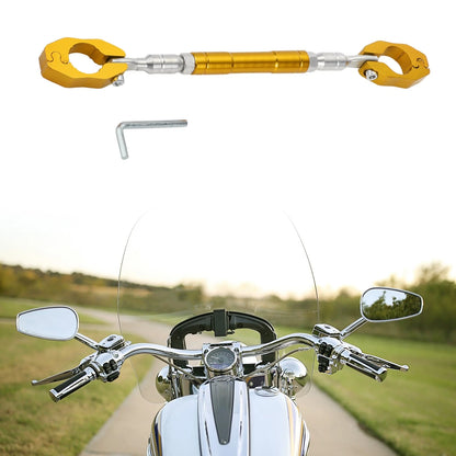 Motorcycle Handle Bracket 1 Set Adjustable Handlebars Gold Tone with Wrench