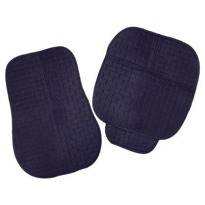Black Car Front Seat Cushion Covers Set for Universal Fit (No Year)
