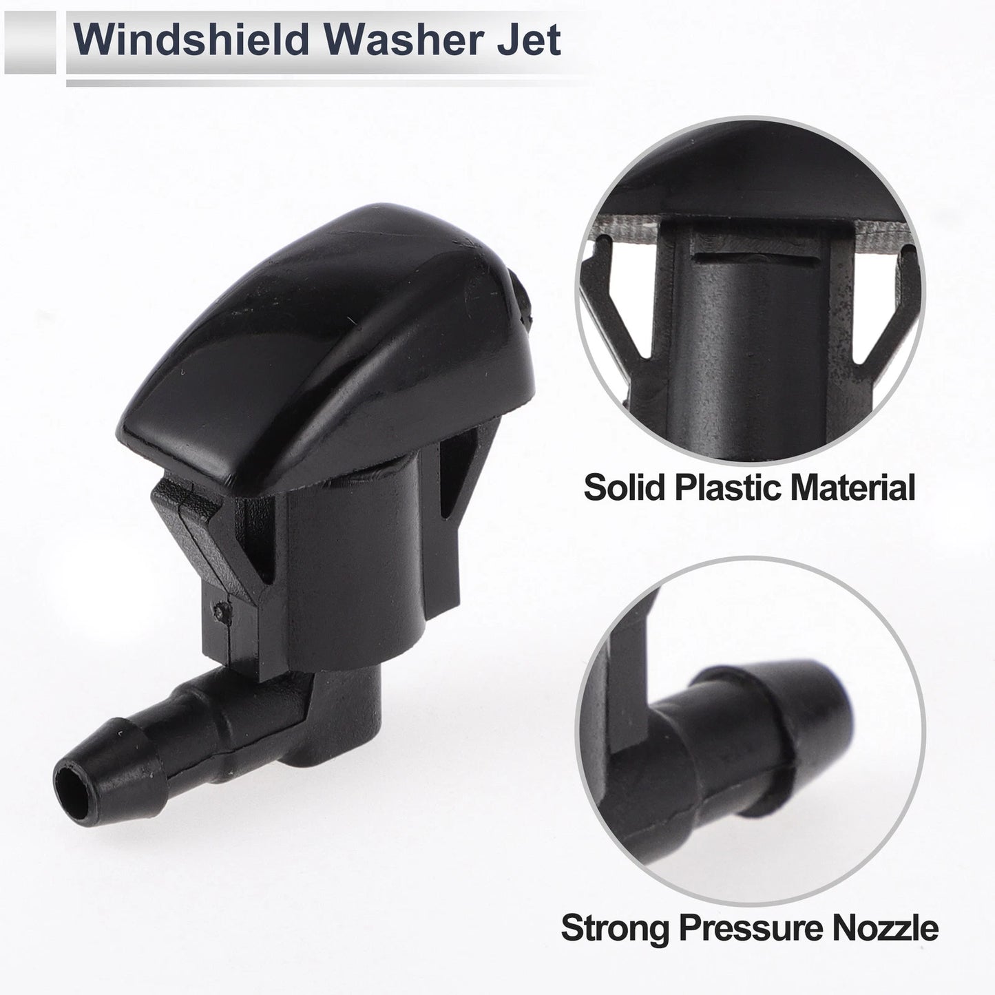 6 x Washer Nozzles & Hose Connectors for Toyota