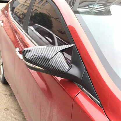 OX Horn Mirror Cover Carbon Fiber Trim for Hyundai Veloster (2012–2017)