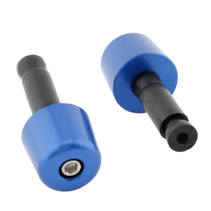 1in Blue Handlebar Hand Grips & End Caps for Universal Motorcycle