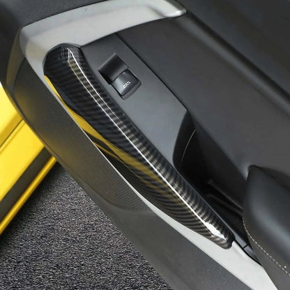 Carbon Fiber Interior Door Panel Covers for Chevy Camaro (2010-2023)