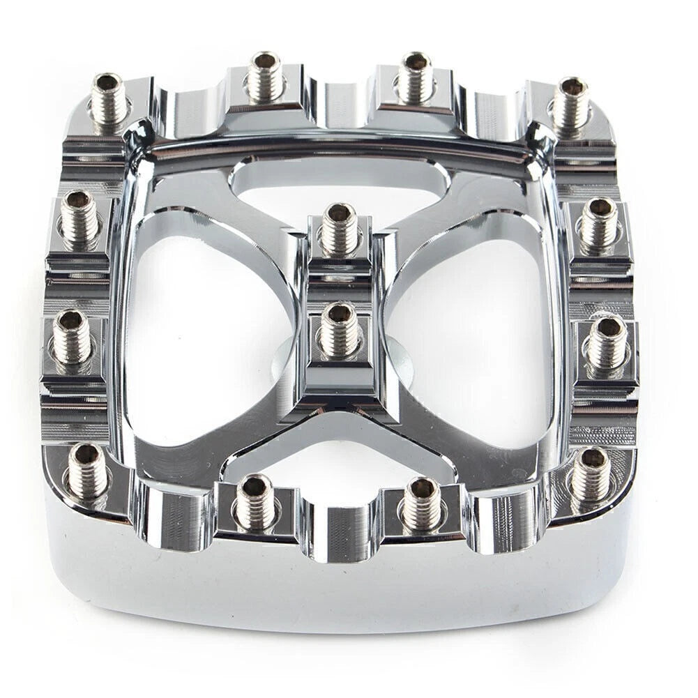 Chrome Brake Pedal Pad Cover for Harley Softail Dyna Sportster Iron 883