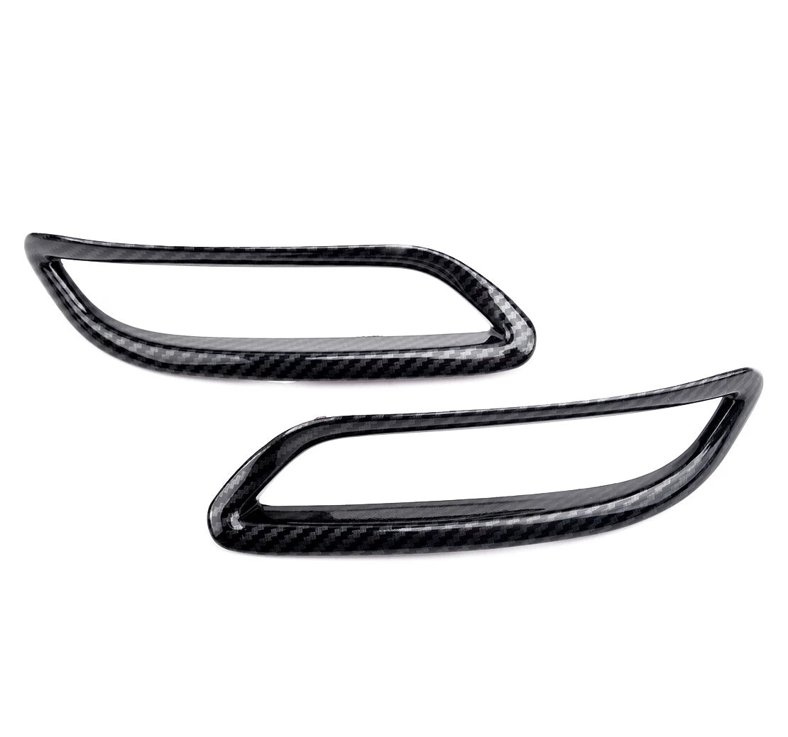 Carbon Fiber Rear Fog Light Cover Trim for Toyota Camry SE XSE (2018-2019)