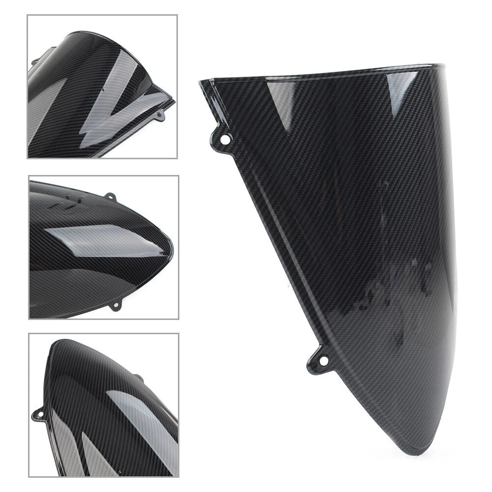 Black Carbon Fiber Windshield for Kawasaki Ninja 250 250R EX250 (2008-2012)