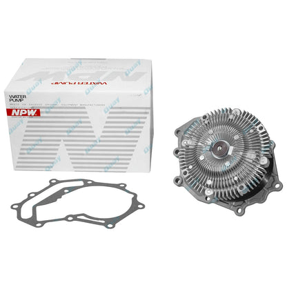 NPW Water Pump + Fan Clutch for Nissan Patrol GU Y61 2000-1/07 ZD30 3.0 Diesel